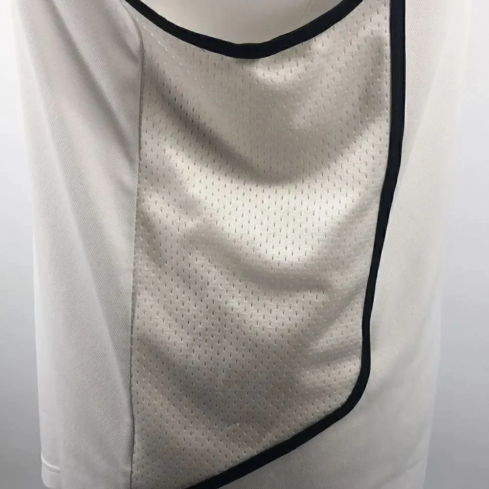 Adidas white with black trim tank